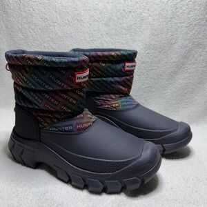 EUC Hunter Intrepid Rainbow Logo Insulated/Waterproof/Snow Short Boots W7